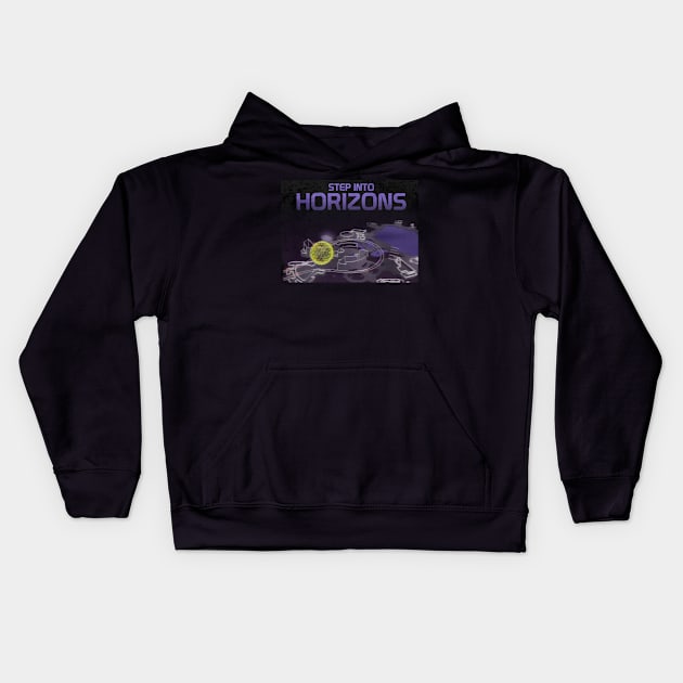 Step Into Horizons Kids Hoodie by Bt519